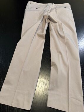 Men's Classic Grey Dress Pants with blue trim on pockets